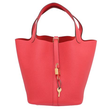 picotin lock 22 bag hermes rouge de coeur bleu|hermes picotin 22 bags.